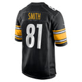 Ndoa P.Steelers #81 Jonnu Smith Black Team Game Jersey