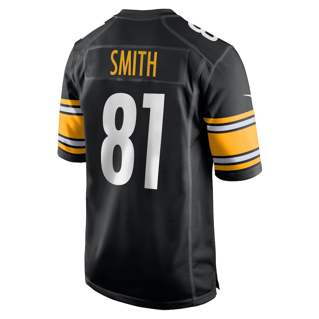 Ndoa P.Steelers #81 Jonnu Smith Black Team Game Jersey