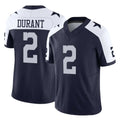 D.Cowboys #2 Cobie Durant Player Navy-White Limited Alternate Vapor F.U.S.E. Home Game Ndoa Stitched Jerseys