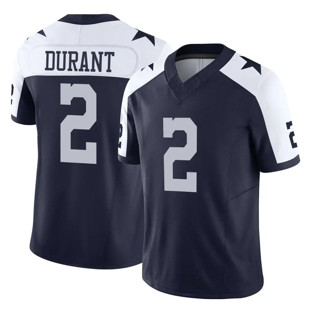 D.Cowboys #2 Cobie Durant Player Navy-White Limited Alternate Vapor F.U.S.E. Home Game Ndoa Stitched Jerseys