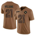 A.Cardinals #21 Garrett Williams Player Brown Salute To Service Limited Ndoa Stitched Jerseys