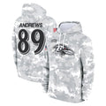 B.Ravens #89 Mark Andrews Player Arctic Camo Salute To Service Hoodie Ndoa Stitched Jerseys