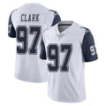 D.Cowboys #97 Kenny Clark Player White-Navy Limited Color Rush Vapor Untouchable Home Game Ndoa Stitched Jerseys