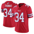 B.Bills #34 Thurman Thomas Player Red Vapor Untouchable Limited Home Game Ndoa Stitched Jerseys