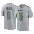 S.Seahawks #8 Jadarian Price Player Gray Atmosphere Fashion Home Game Ndoa Stitched Jerseys