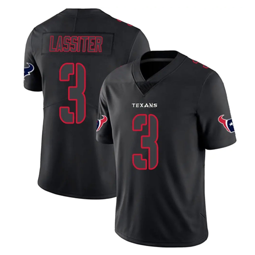 H.Texans #3 Kamari Lassiter Player Black Impact Limited Game Ndoa Stitched Jerseys
