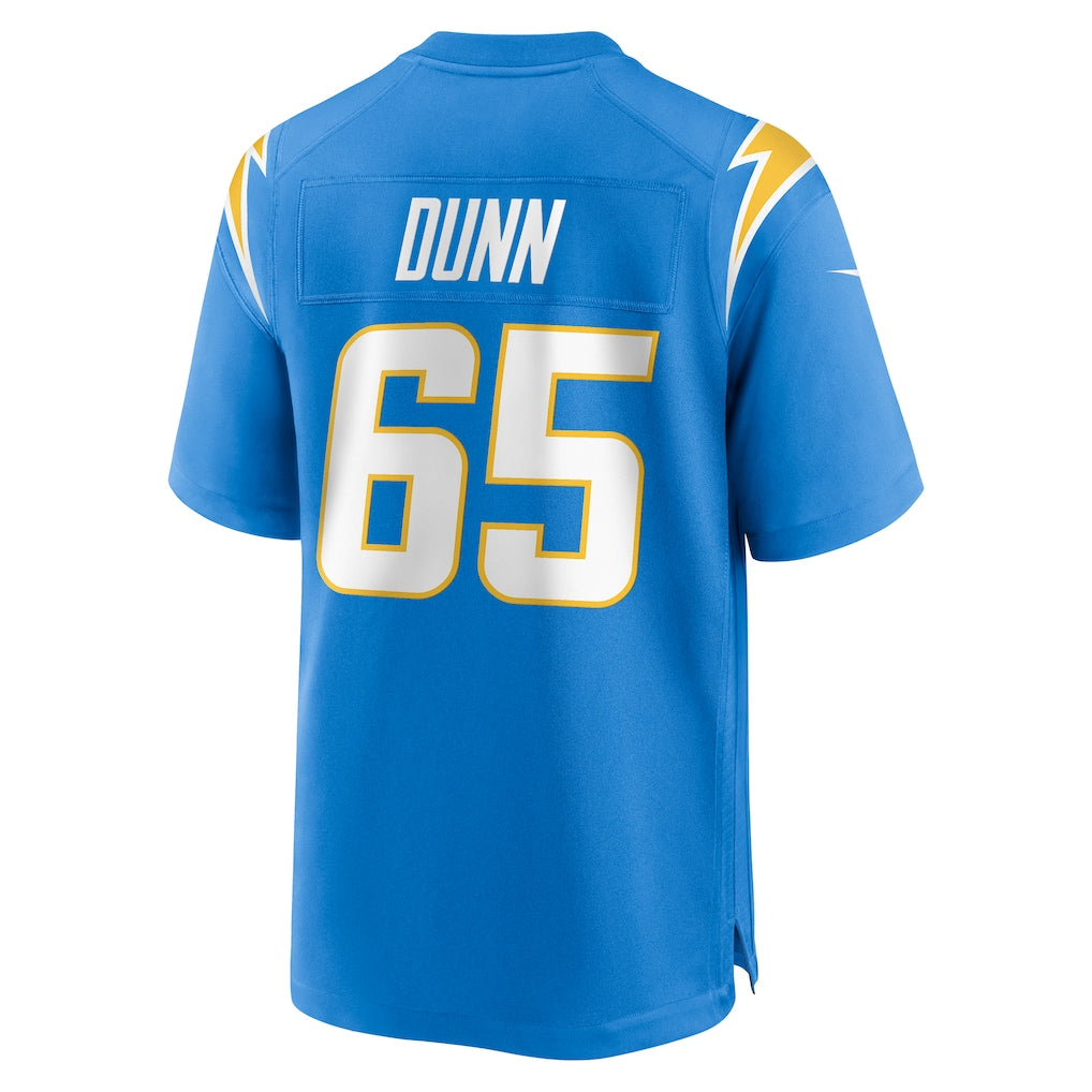 Ndoa LA.Chargers #65 Michael Dunn Powder Blue Team Game Jersey