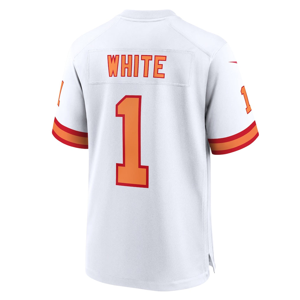 Ndoa TB.Buccaneers #1 Rachaad White White 50th Season Game Jersey