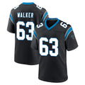 C.Panthers #63 Rasheed Walker Player Black Vapor Untouchable Limited Game Ndoa Stitched Jerseys