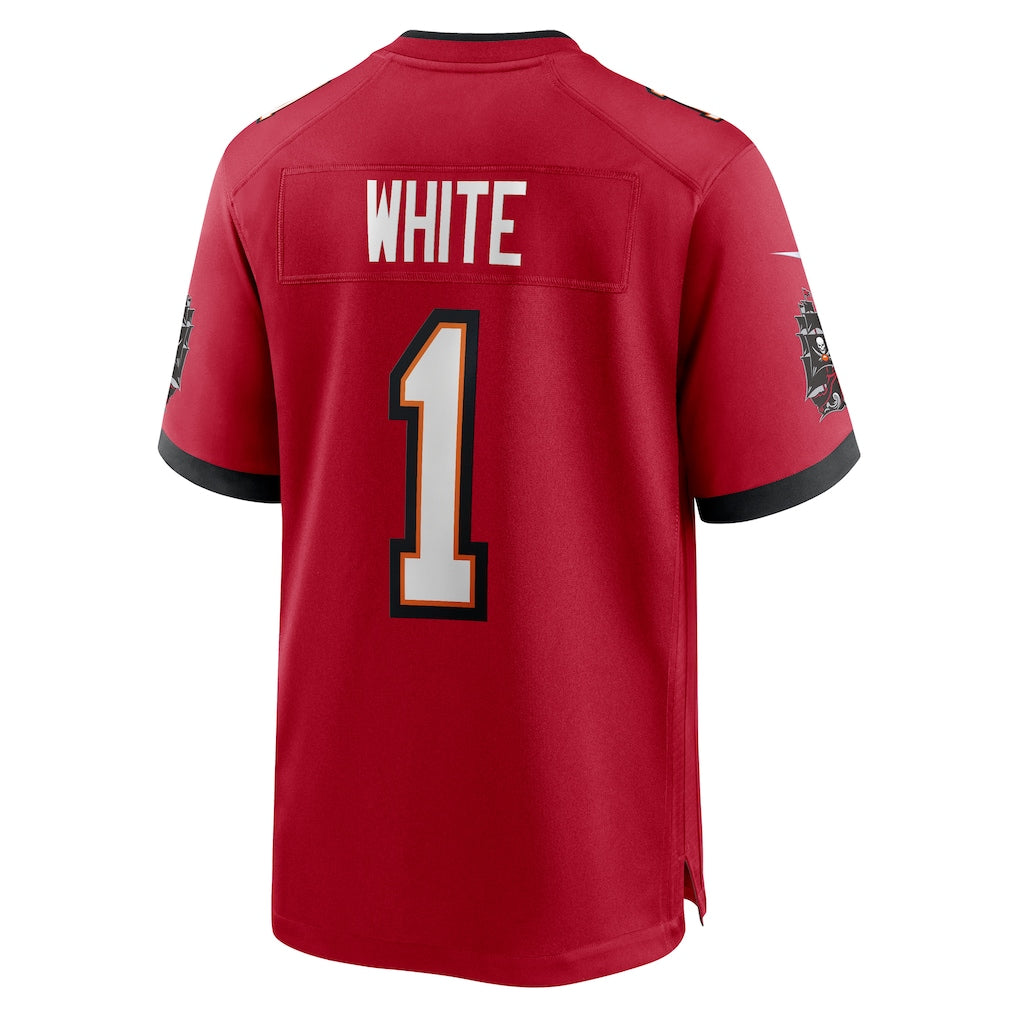 Ndoa TB.Buccaneers #1 Rachaad White Red Game Player Jersey