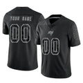 Custom TB.Buccaneers Black Reflective Limited Home Game Any Name & Numbers Ndoa Stitched Jerseys