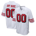 Custom SF.49ers White Limited Home Game Any Name & Numbers Ndoa Stitched Jerseys
