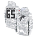 A.Falcons #65 Matthew Bergeron Player Camo Arctic Salute to Service Hoodies Limited Ndoa Stitched Jerseys