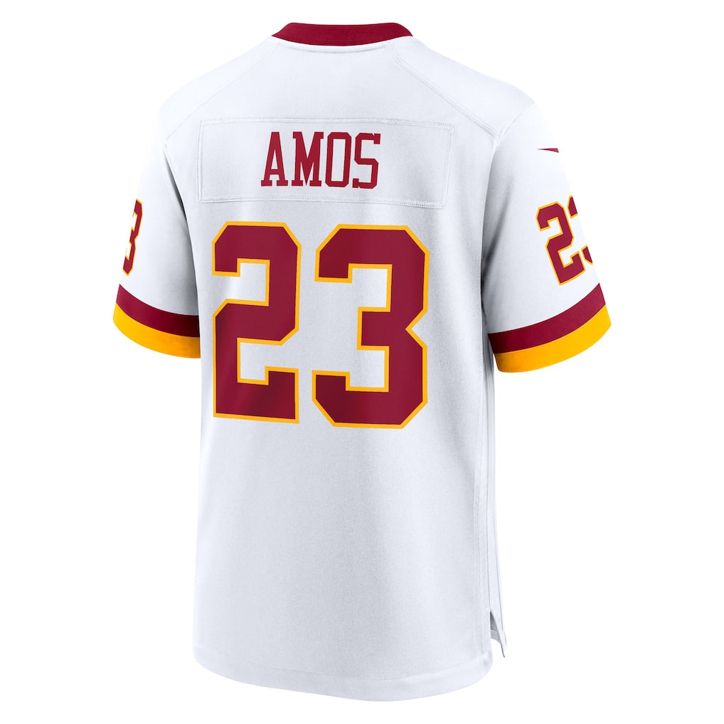 Ndoa W.Commanders #23 Trey Amos White Game Super Bowl Era Jersey