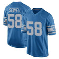 D.Lions #58 Penei Sewell Player Blue Vapor Untouchable Throwback Game Ndoa Stitched Jerseys