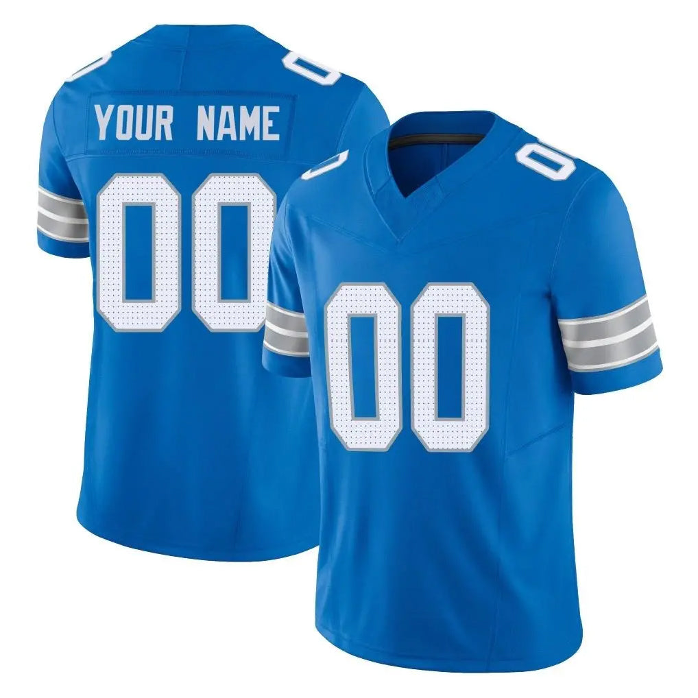 Custom D.Lions Blue Limited Vapor F.U.S.E. Alternate Home Game Any Name & Numbers Ndoa Stitched Jerseys