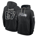 S.Seahawks #67 Charles Cross Player 2026 Black Logo Pullover Hoodies Limited Game Ndoa Stitched Jerseys