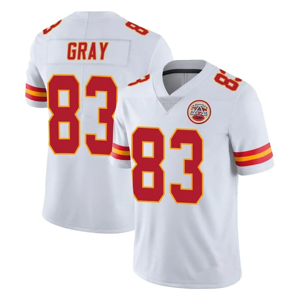KC.Chiefs #83 Noah Gray Player White Limited Vapor Untouchable Home Game Stitched Jerseys
