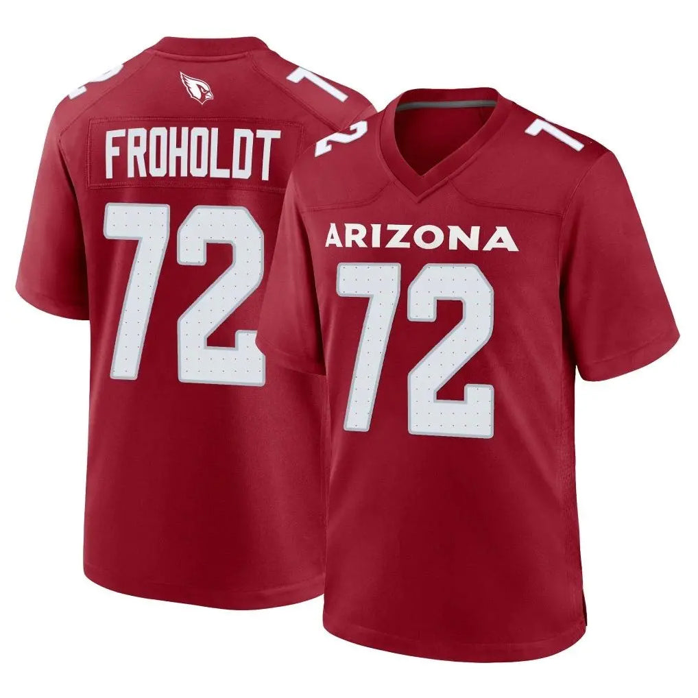A.Cardinals #72 Hjalte Froholdt Player Cardinal Limited Home Game Ndoa Stitched Jerseys