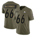 P.Steelers #66 Mason McCormick Player Olive 2025 Salute To Service Limited Home Game Ndoa Stitched Jerseys