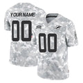 Custom M.Dolphins Arctic Camo Salute To Service Limited Game Any Name & Numbers Ndoa Stitched Jerseys