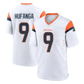 D.Broncos #9 Talanoa Hufanga Player White Home Game Ndoa Stitched Jerseys