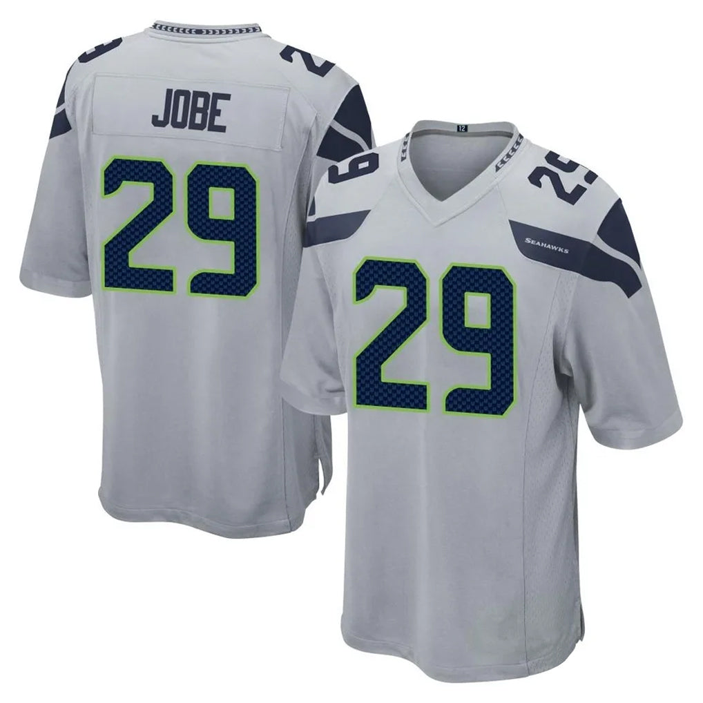 S.Seahawks #29 Josh Jobe Player Gray Home Game Ndoa Stitched Jerseys