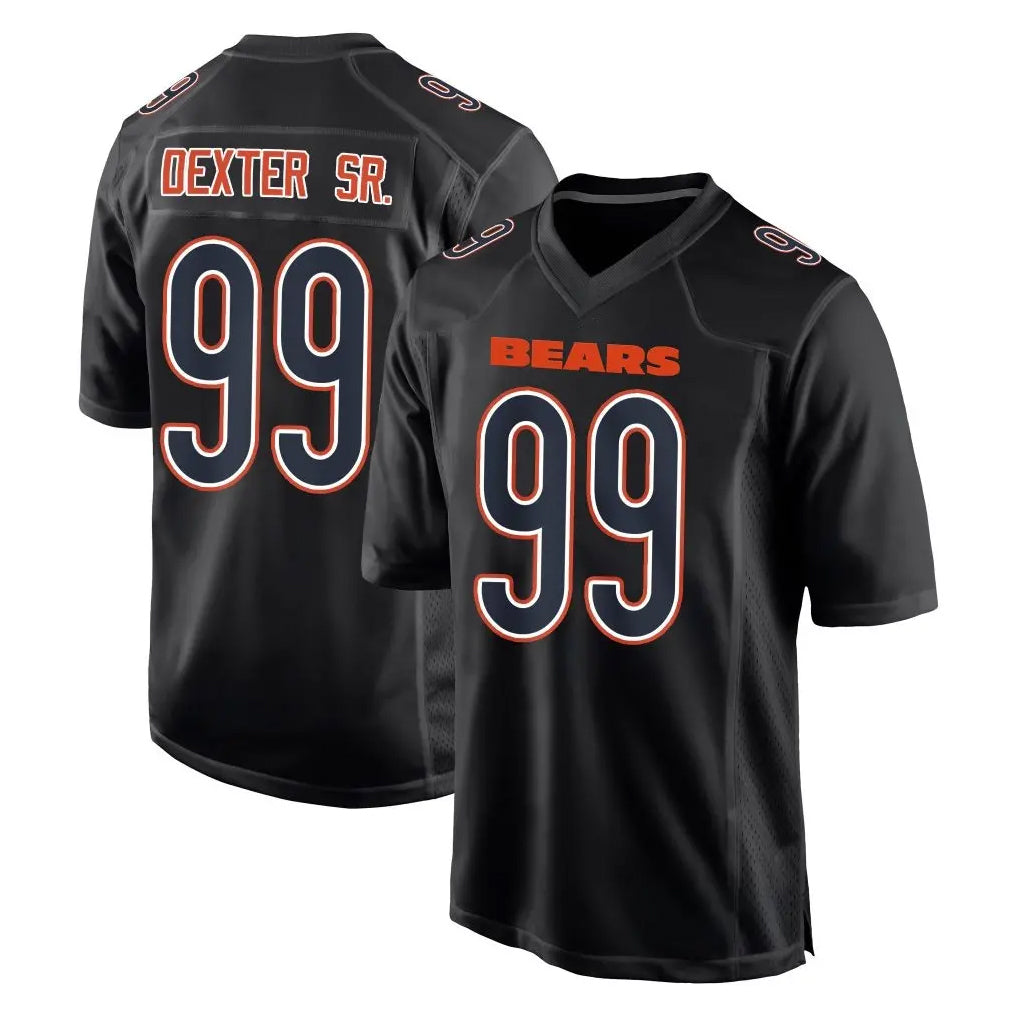 C.Bears #99 Gervon Dexter Sr. Player Carbon Black Fashion Game Ndoa Stitched Jerseys