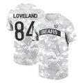 C.Bears #84 Colston Loveland Player Arctic Camo Salute to Service Performance T-Shirt Limited Ndoa Stitched Jerseys