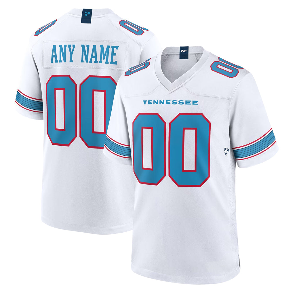 Custom T.Titans White 2026 Game Home Any Name & Numbers Ndoa Stitched Jerseys