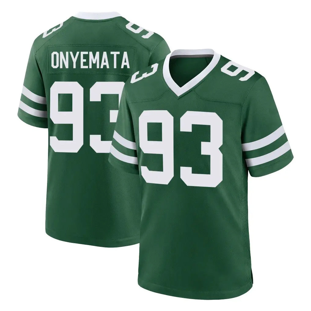 NY.Jets #93 David Onyemata Player Green Legacy Home Game Ndoa Stitched Jerseys