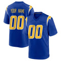 Custom LA.Chargers Royal Home Game Any Name & Numbers Ndoa Stitched Jerseys