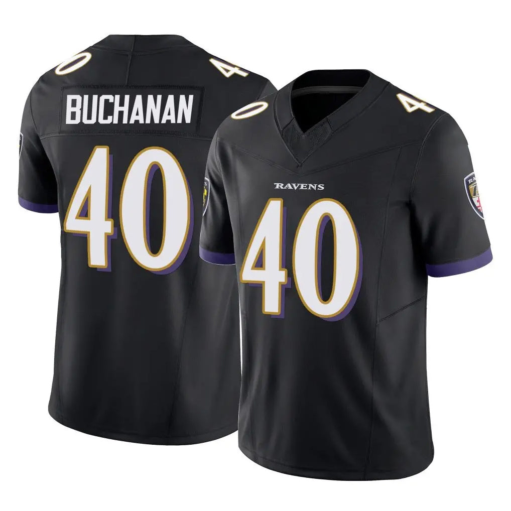 B.Ravens #40 Teddye Buchanan Player Black Vapor F.U.S.E. Limited Ndoa Stitched Jerseys
