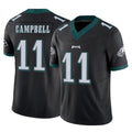 P.Eagles #11 Jihaad Campbell Player Black Limited Vapor F.U.S.E. Home Game Ndoa Stitched Jerseys