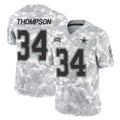 D.Cowboys #34 Jalen Thompson Player Arctic Camo Salute to Service Limited Home Game Ndoa Stitched Jerseys