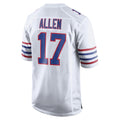 B.Bills #17 Josh Allen Player White Limited Game Ndoa Stitched Jerseys