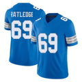 D.Lions #69 Tate Ratledge Player Blue Limited Vapor F.U.S.E. Alternate Home Game Ndoa Stitched Jerseys