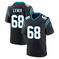 C.Panthers #68 Damien Lewis Player Black Limited Home Game Ndoa Stitched Jerseys