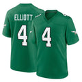 P.Eagles #4 Jake Elliott Player Green Kelly Alternate Home Game Ndoa Stitched Jerseys