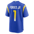 Ndoa LA.Rams #1 Emmanuel Forbes Jr. Royal Team Game Jersey