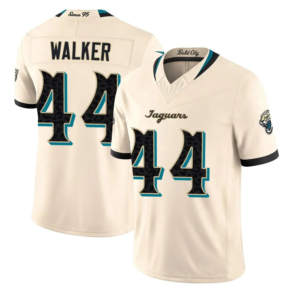 J.Jaguars #44 Travon Walker Player Natural Limited 2026 Rivalries Collection Game Ndoa Stitched Jerseys