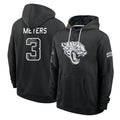 J.Jaguars #3 Jakobi Meyers Player 2026 Black Logo Pullover Hoodies Limited Game Ndoa Stitched Jerseys