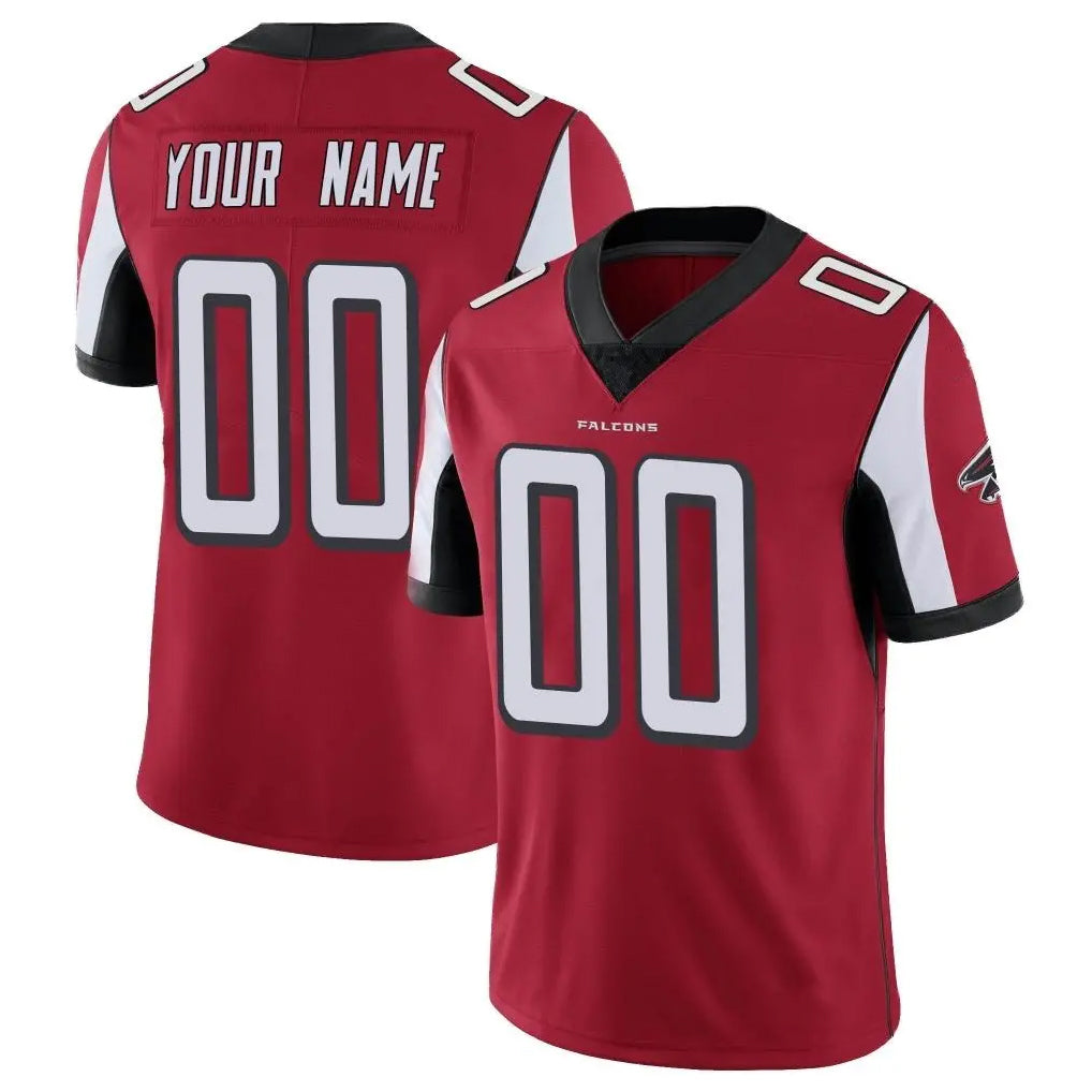 Custom A.Falcons Red Color Vapor Untouchable Limited Home Game Any Name & Numbers Ndoa Stitched Jerseys