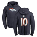 D.Broncos #10 Bo Nix Player Navy Pullover Hoodie Limited Ndoa Stitched Jerseys