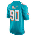 Ndoa M.Dolphins #90 Kenneth Grant Aqua 2025 NFL Draft First Round Pick Game Jersey