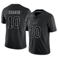 B.Bills #10 Khalil Shakir Player Black RFLCTV Limited Ndoa Stitched Jerseys