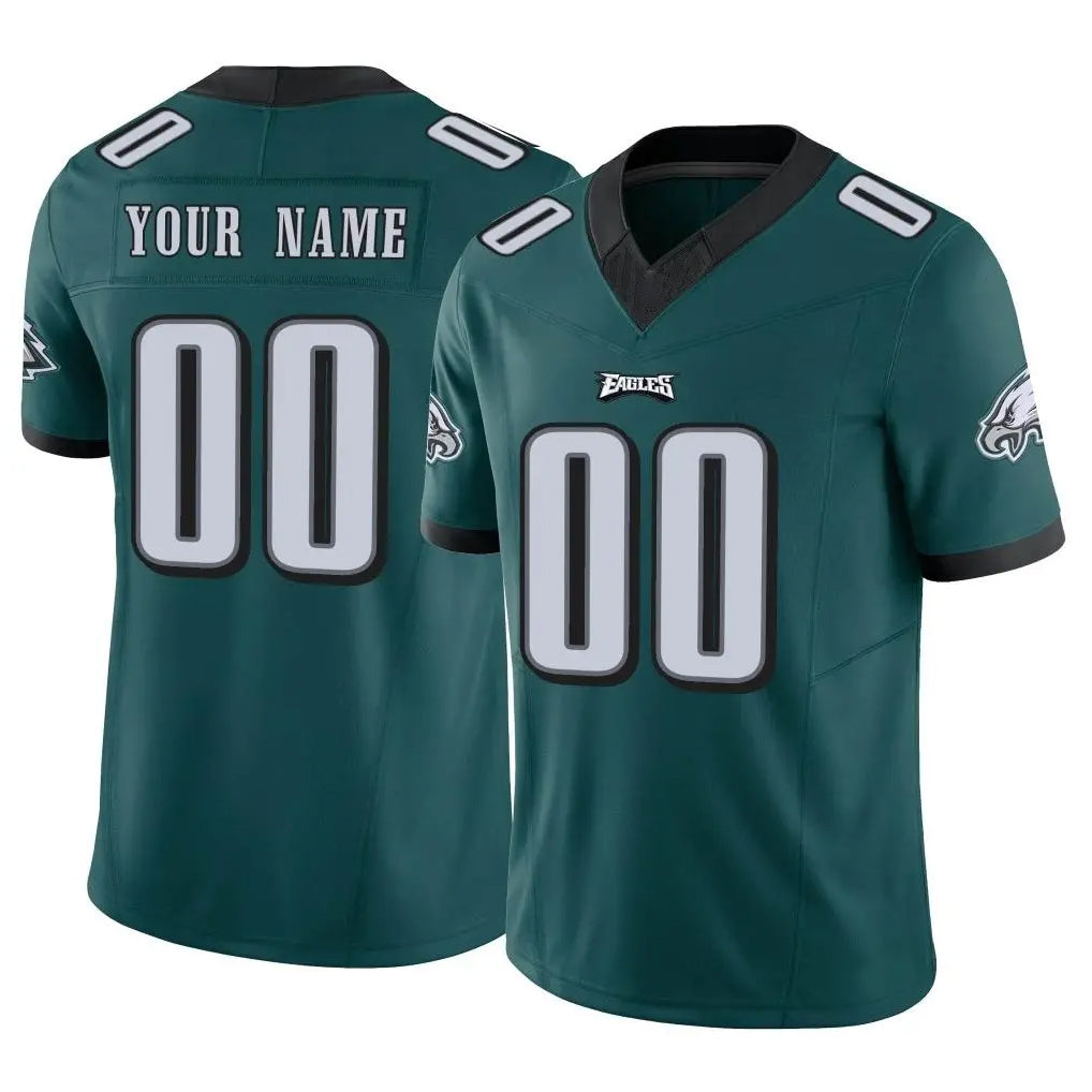 Custom P.Eagles Team Color Green Limited Vapor F.U.S.E. Home Game Any Name & Numbers Ndoa Stitched Jerseys