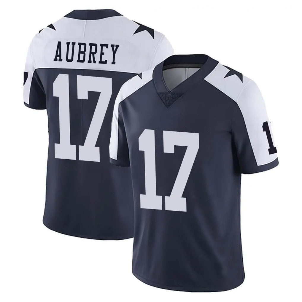 D.Cowboys #17 Brandon Aubrey Player Navy-White Limited Alternate Vapor Untouchable Home Game Ndoa Stitched Jerseys