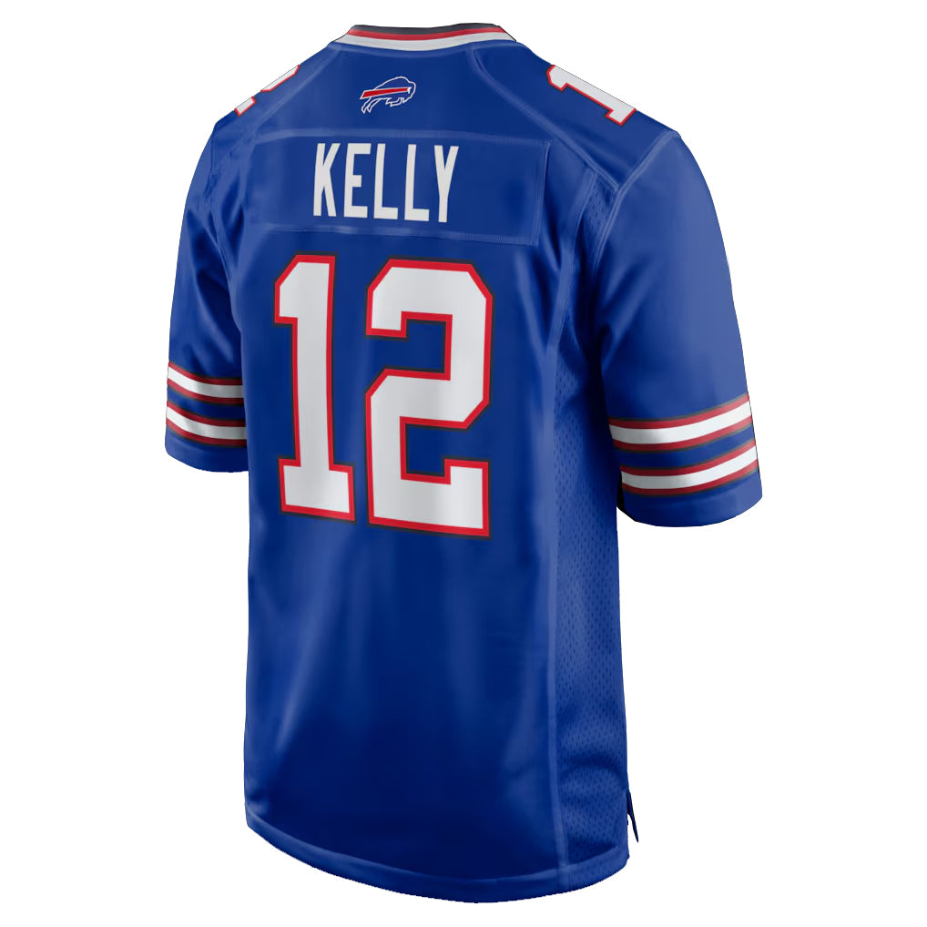 B.Bills #12 Jim Kelly Player Royal Home Game Ndoa Stitched Jerseys