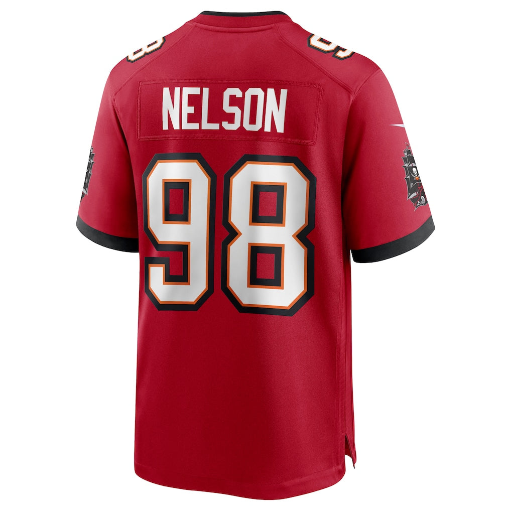 Ndoa TB.Buccaneers #98 Anthony Nelson Red Game Jersey